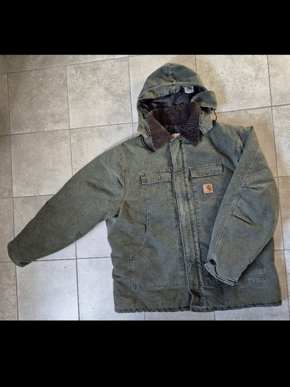 Men's Carhartt C26 Green Coat 2XL